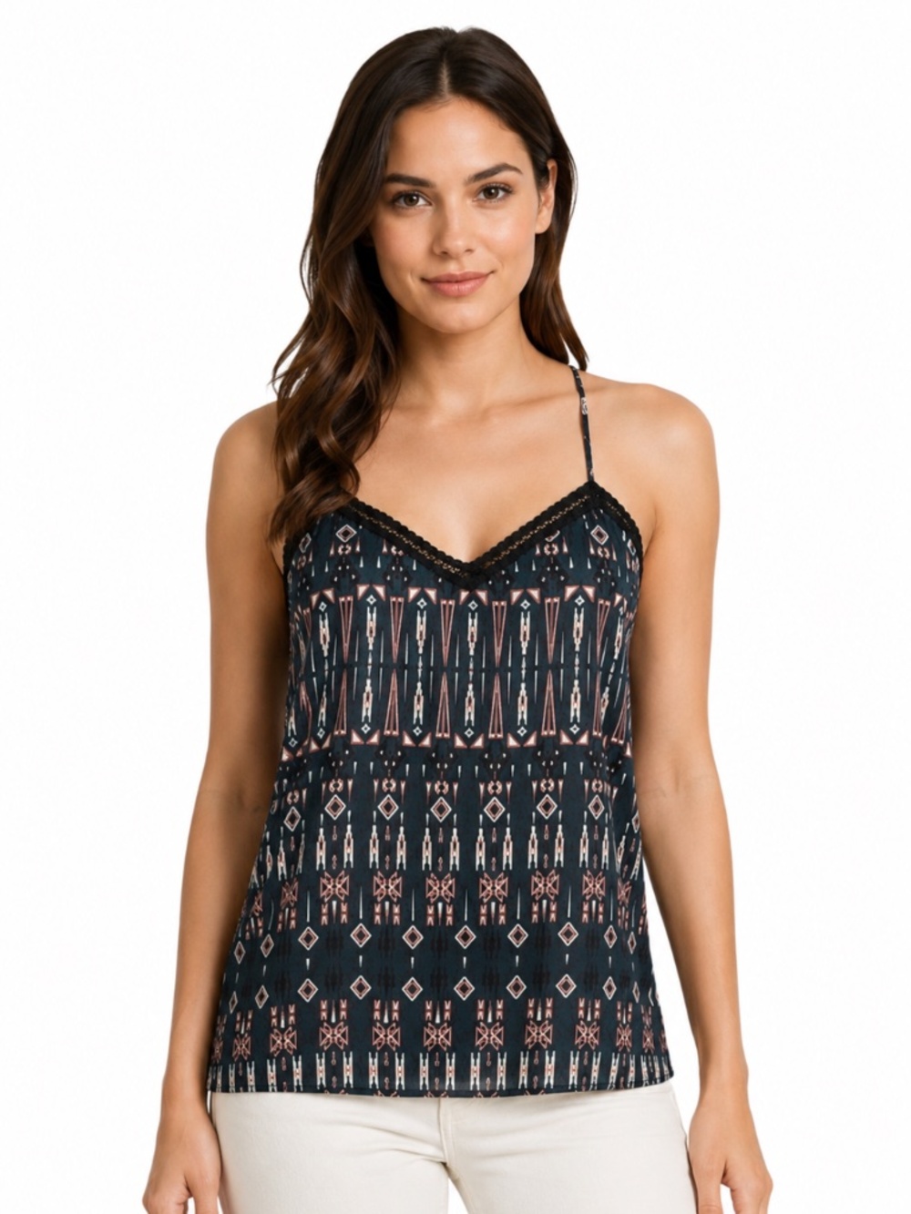 Jessica Simpson Top M Southwestern Black